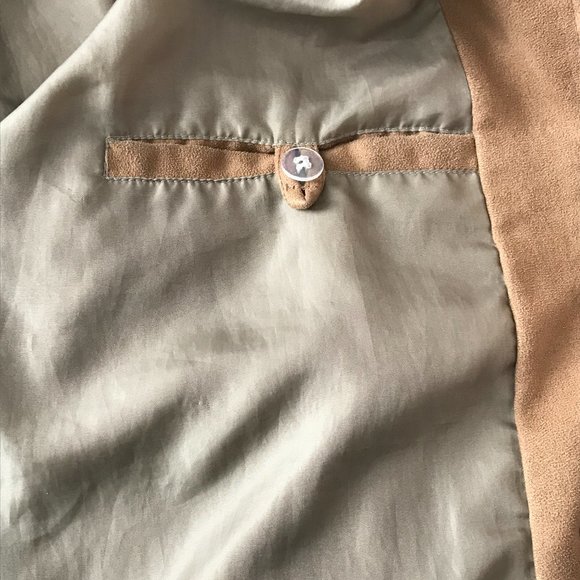 Massimo Moda Collezione Tan Zipped Jacket/Coat - Picture 13 of 13